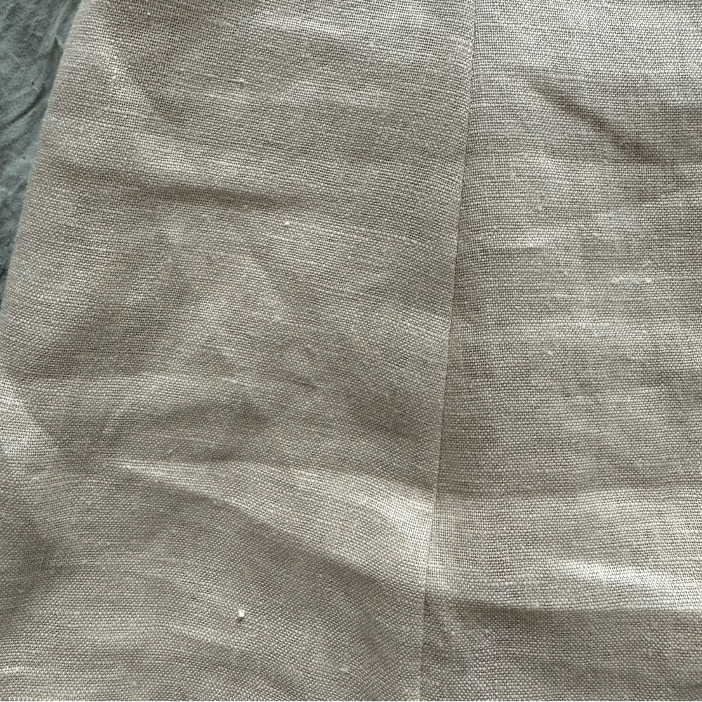 olivaceous a-line fit & flare linen top - m - Picture 7 of 7